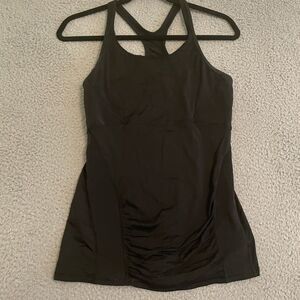 Athleta Womens Stealth Racerback Sculptek Tank Top 457124 XS Black